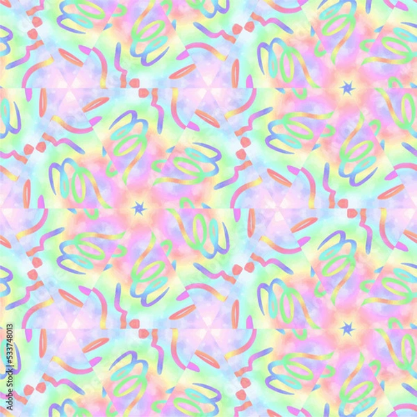 Fototapeta Moving colorful lines of abstract background