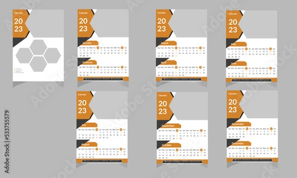 Fototapeta Wall Calendar 2023