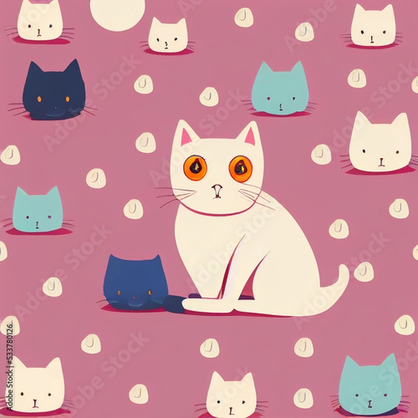 Obraz background illustration with repeating pattern