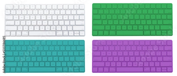 Fototapeta Computer Keyboard Top View