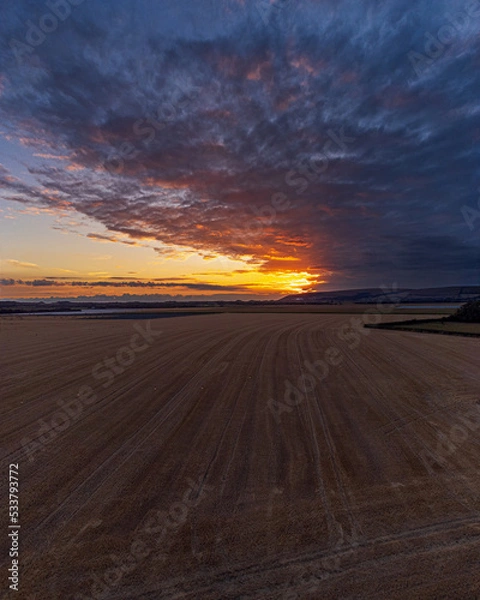 Obraz sunset over the Fields