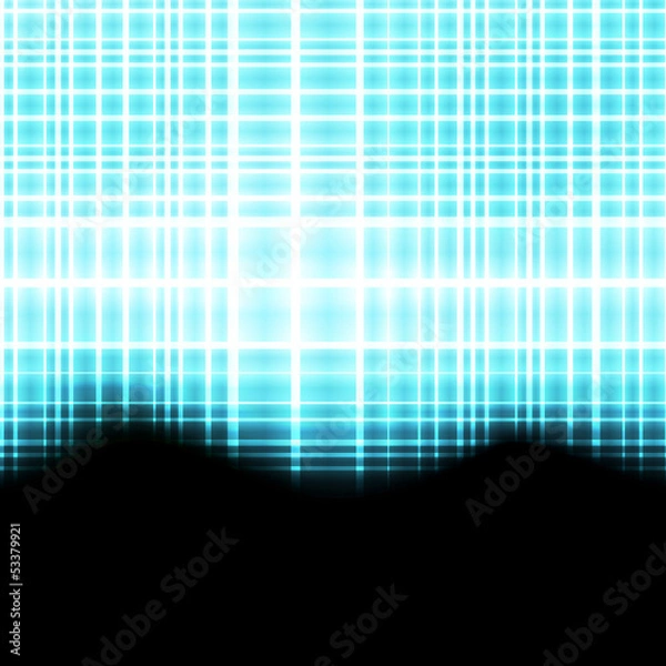 Obraz Abstract blue neon background vector template