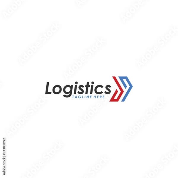 Fototapeta express logistics logo icon vector isolated