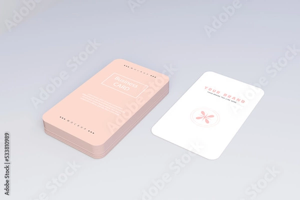 Fototapeta Modern Professional business card mockup design template for your brand