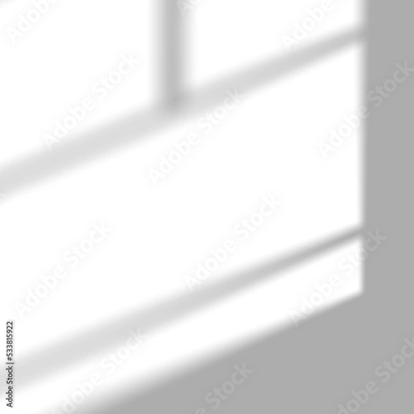 Obraz Window drop diagonal shadow overlay on wall texture background