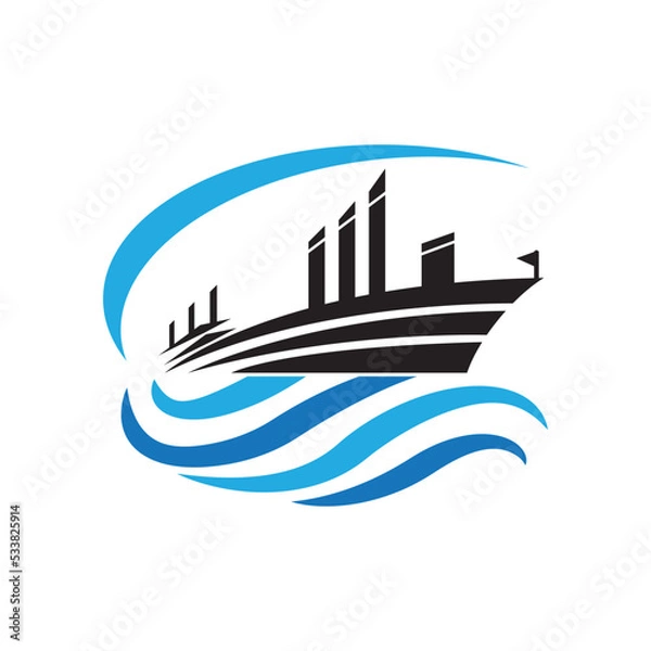 Fototapeta factory icon logo vector design template