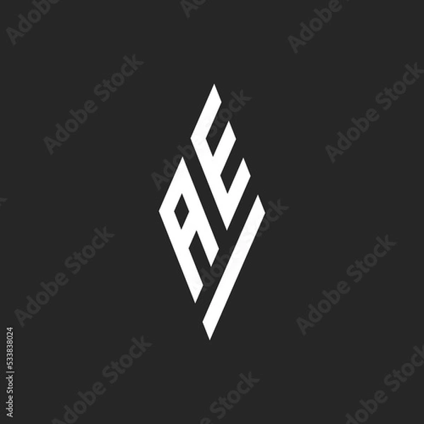 Obraz Spear Head Letter AE Logo
