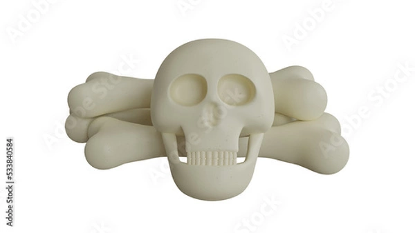 Fototapeta skull and bones