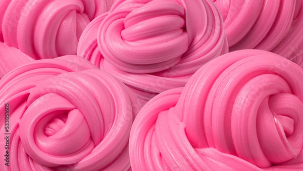 Obraz Vivid pink texture slime background
