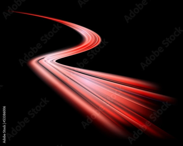 Obraz abstract night turning