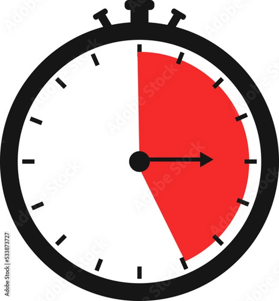 Fototapeta chronometer  vector design illustration isolated on transparent background