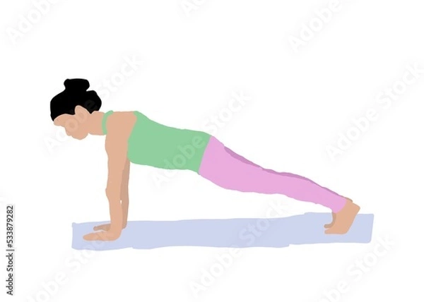 Obraz yoga pose silhouette