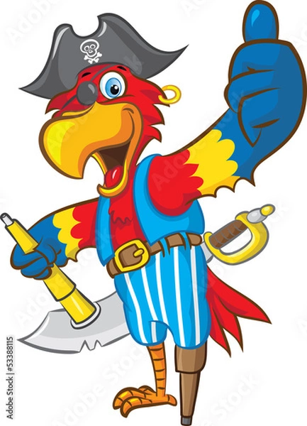Obraz Pirate Parrot
