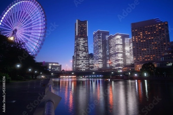 Fototapeta 横浜みなとみらいの夜景