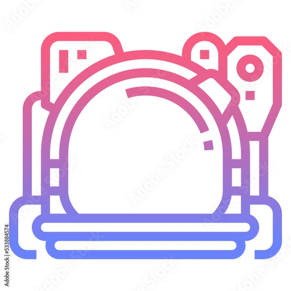 Fototapeta Astronaut gradient icon