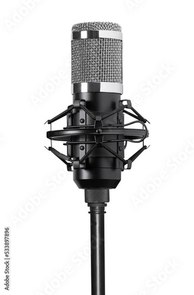 Fototapeta Microphone on a stand