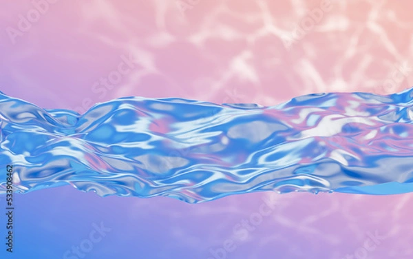 Obraz Abstract flowing cloth, 3d rendering.