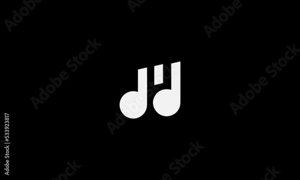 Obraz M Music logogram, for font M in your name logo with music theme