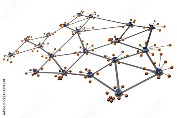 Obraz Netzwerk freigestellt 2
