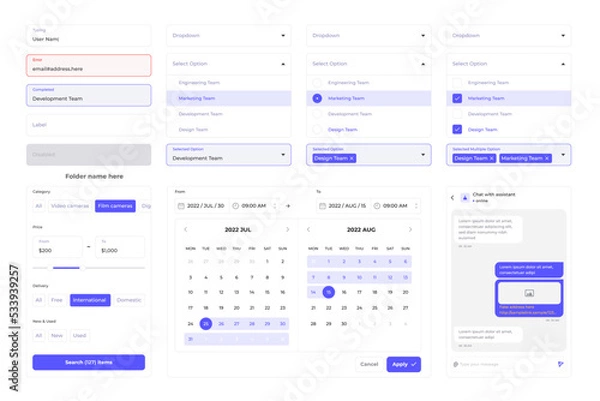 Obraz Project tasks homepage application UI design sources