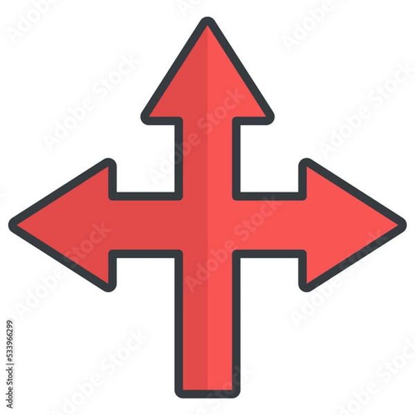 Fototapeta direction icon