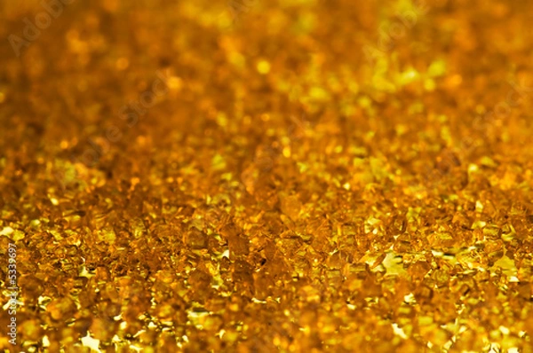 Obraz złote kryształy