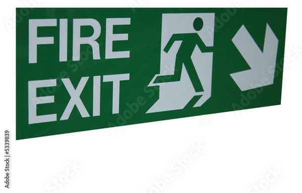 Obraz fire exit emergency escape