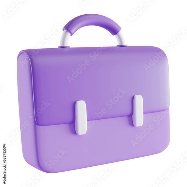 Fototapeta briefcase 3d icon