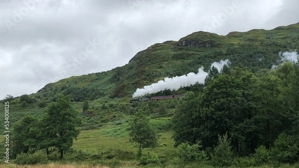 Fototapeta highlands steam train