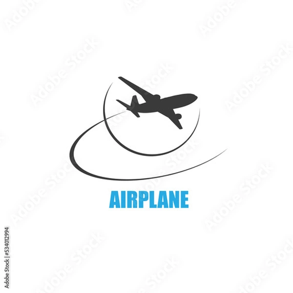 Obraz airplane logo design