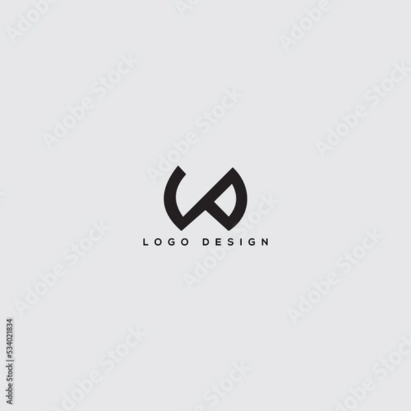 Fototapeta logo for business concept creative logo Creative Initials Letters (wp)