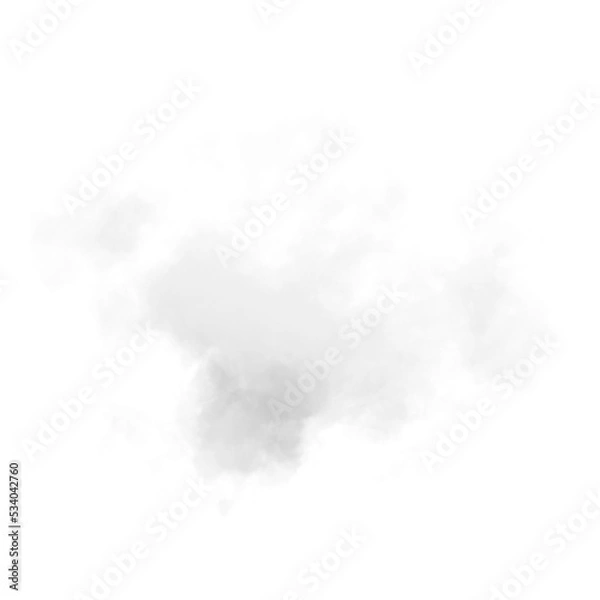 Obraz single white cloud with transparent background
