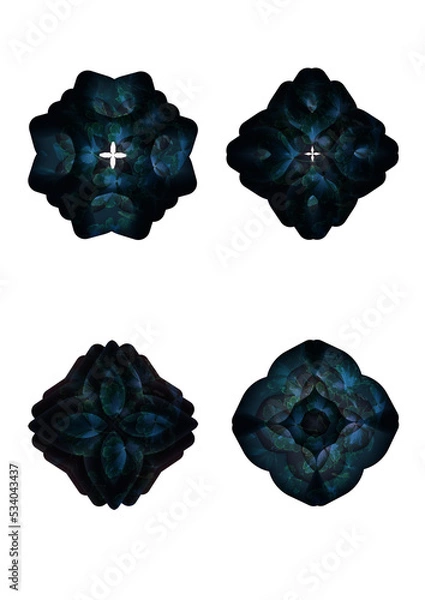 Fototapeta set of shapes