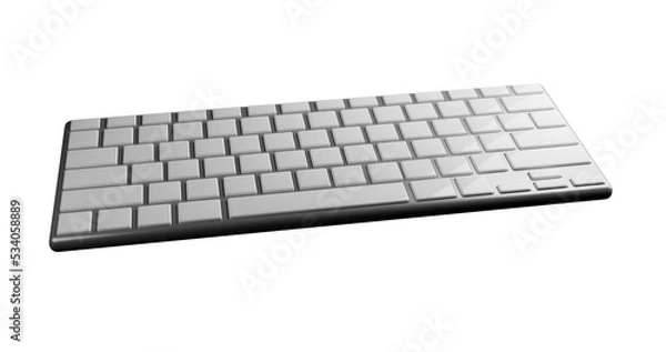 Fototapeta computer keyboard isolated on white