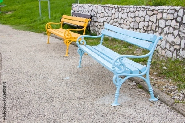 Obraz Two benches