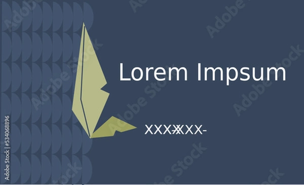 Fototapeta Business Card Template for environmentally friendly vector design.