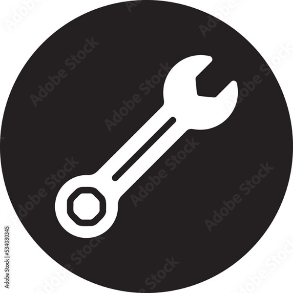 Obraz spanner glyph icon