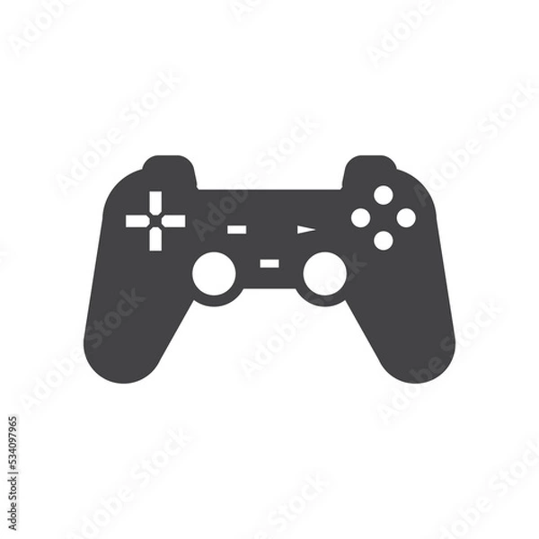 Obraz video game flat icon vector.