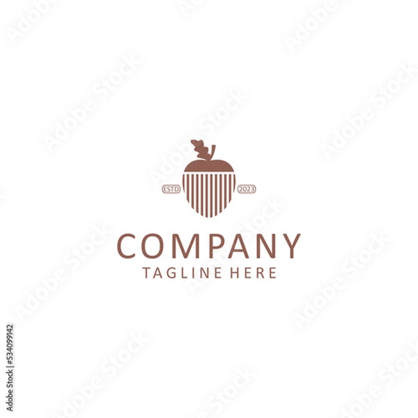 Obraz Oak logo design icon tamplate