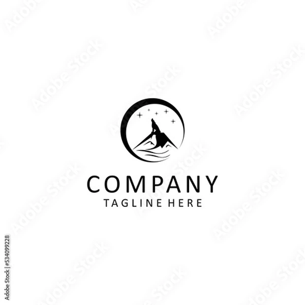 Obraz Peak logo design icon tamplate