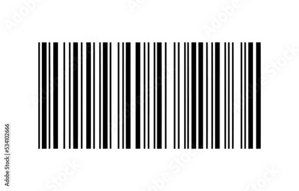 Fototapeta Simple fake bar code PNG image