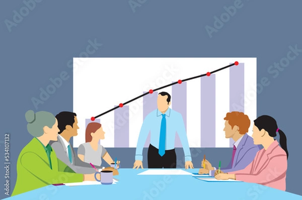 Fototapeta Meeting with team work for succesful in business