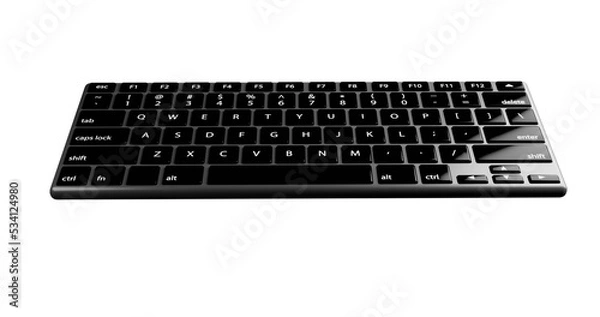 Fototapeta computer keyboard isolated on white