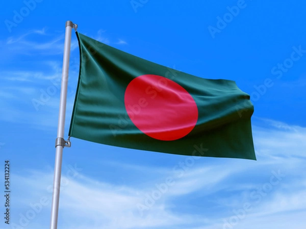 Obraz Bangladesh flag waving in the wind