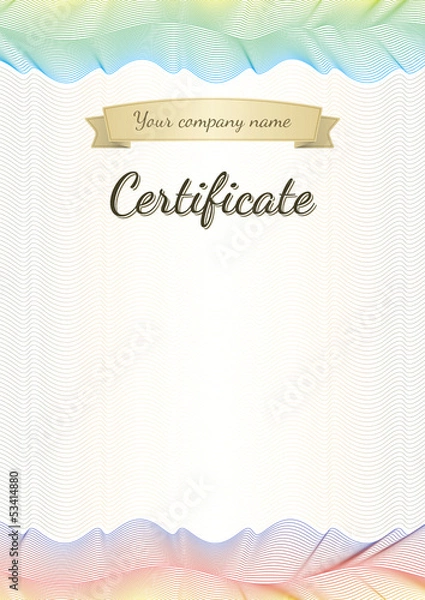 Obraz Certificate