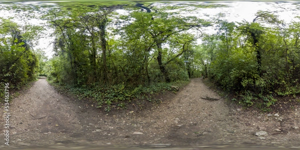 Obraz 360 image of Krushunski waterfalls with turqoize waters and beautiful ecosystem