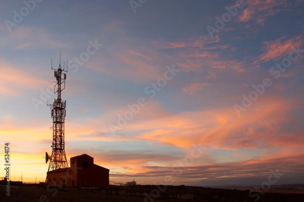 Obraz communication tower showing antennas