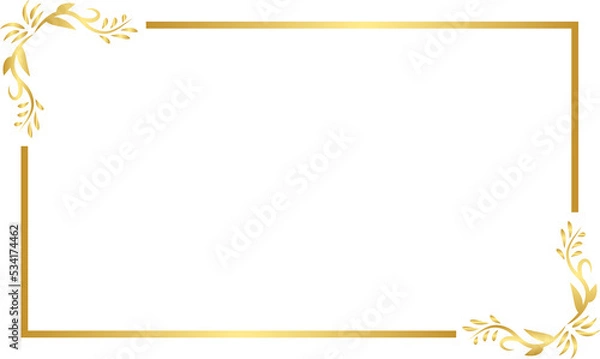 Obraz Gold Border Frame