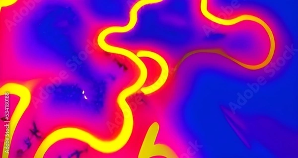 Fototapeta Modern colorful flow poster. Wave Liquid shape in blue color background. Art design for your design project.