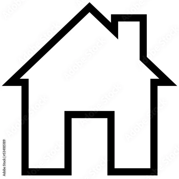 Obraz home modern line style icon